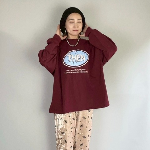 レディース　プリントビッグプルオーバー（NATSUMI）