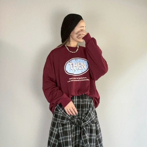 レディース　プリントビッグプルオーバー（NATSUMI）