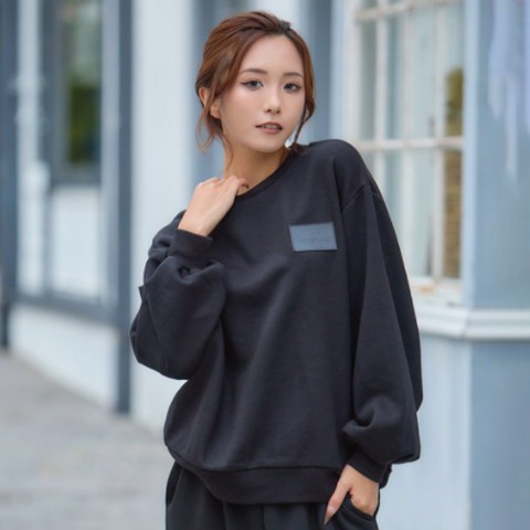 レディース　パッチ付きトレーナー（NUTS×れいたぴ）