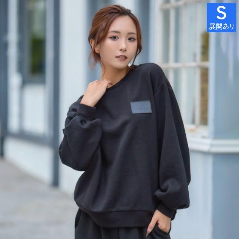 レディース　パッチ付きトレーナー（NUTS×れいたぴ）