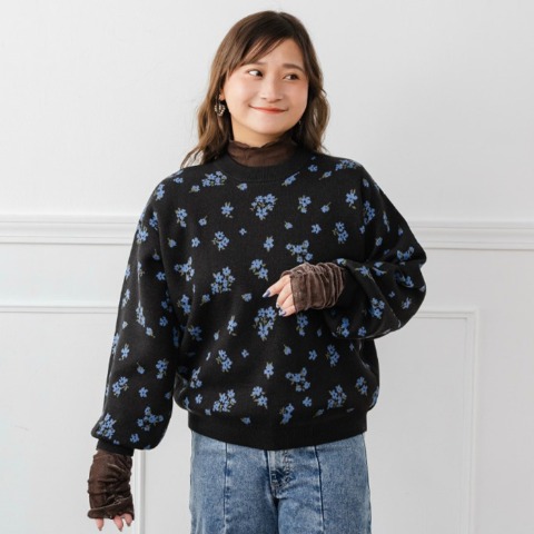 レディース　切り替えベロアプルオーバー（yuki×Taiyou）