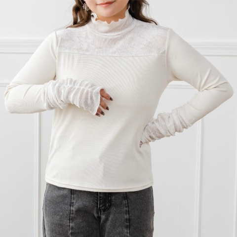 レディース　切り替えベロアプルオーバー（yuki×Taiyou）