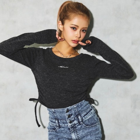 レディース　リブニットソードロストプルオーバー（かとみか）