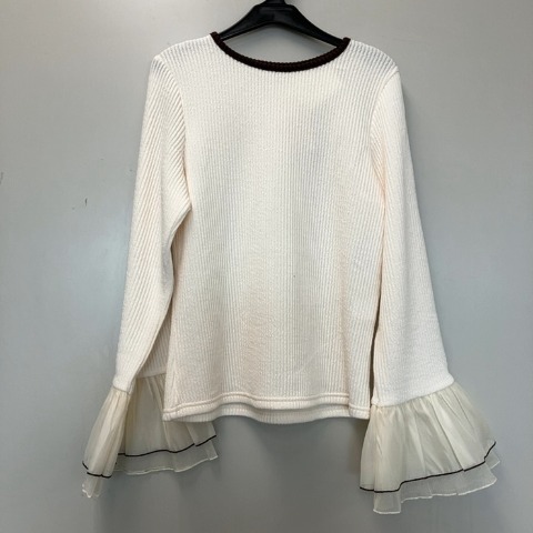 レディース　袖デザインリブニットプルオーバー（yuki×Taiyou）