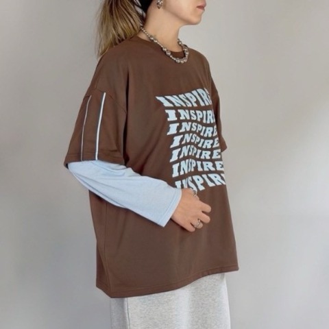 レディース　レイヤード風プルオーバー（NATSUMI）