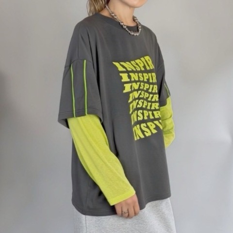 レディース　レイヤード風プルオーバー（NATSUMI）