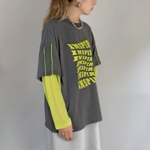 レディース　レイヤード風プルオーバー（NATSUMI）