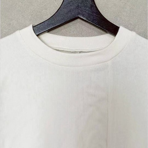 レディース　アシンメトリーリブプルオーバー（ちゃな）