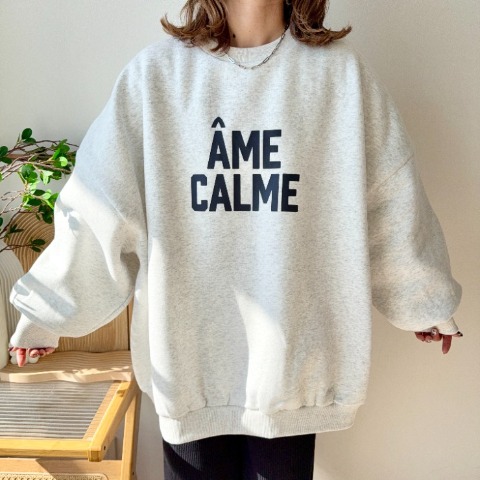 レディース　ルーズフィットロゴプルオーバー（MAYO）