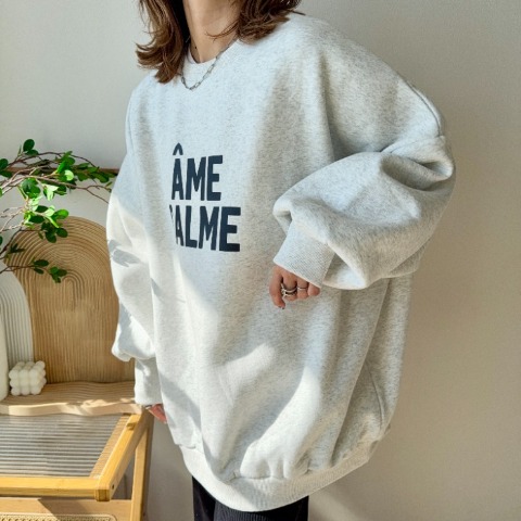 レディース　ルーズフィットロゴプルオーバー（MAYO）