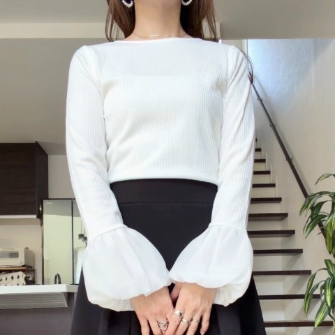 レディース　袖バルーンプルオーバー(miyo)