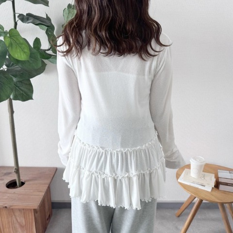 レディース　裾フリルプルオーバー（TOMO）