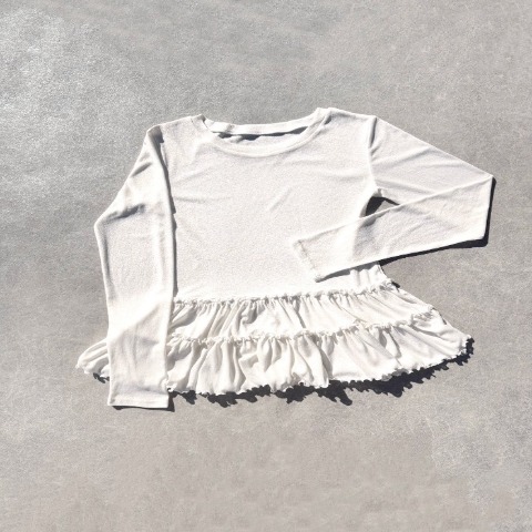 レディース　裾フリルプルオーバー（TOMO）