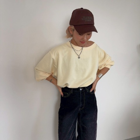 レディース　オーバーサイズボートネックプルオーバー（anna）