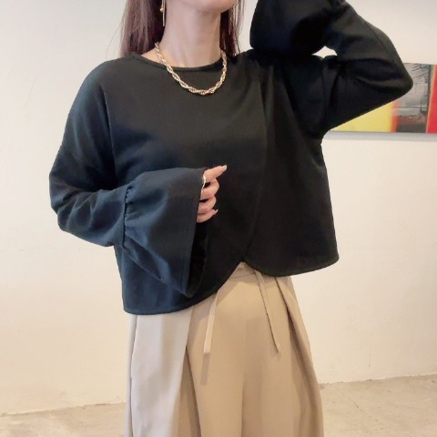 レディース　2WAYフリルプルオーバー（chico）