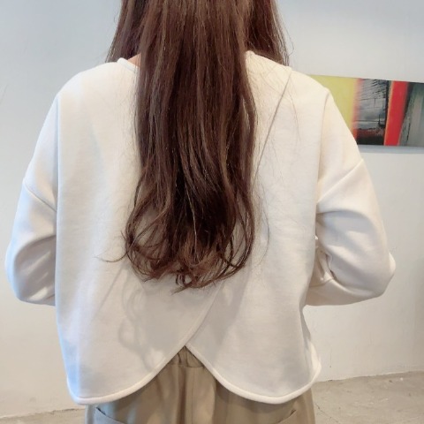 レディース　2WAYフリルプルオーバー（chico）