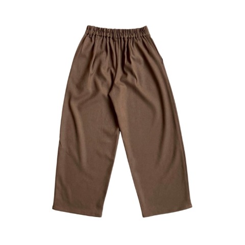 レディース　タックカーブパンツ(choco)