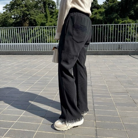 レディース　裾レースパンツ（TOMO）
