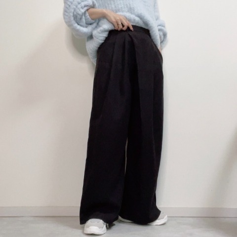 レディース　ラップ風パンツ（chico）