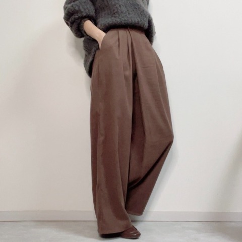 レディース　ラップ風パンツ（chico）