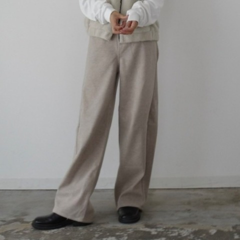 レディース　ニットカーブパンツ(hideka)