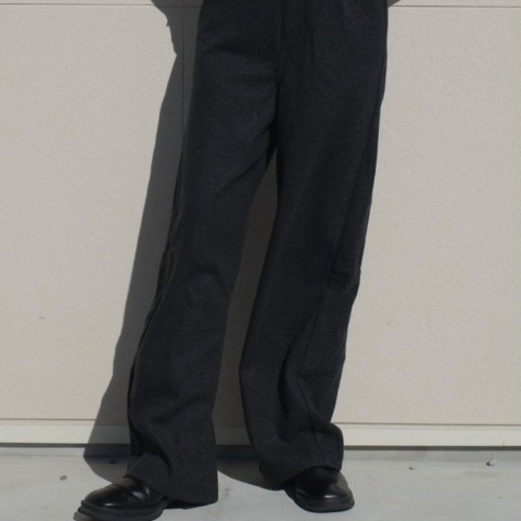レディース　ニットカーブパンツ(hideka)