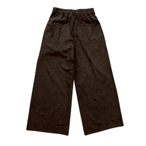 レディース　サテンストレートパンツ(hideka・高身長さん)