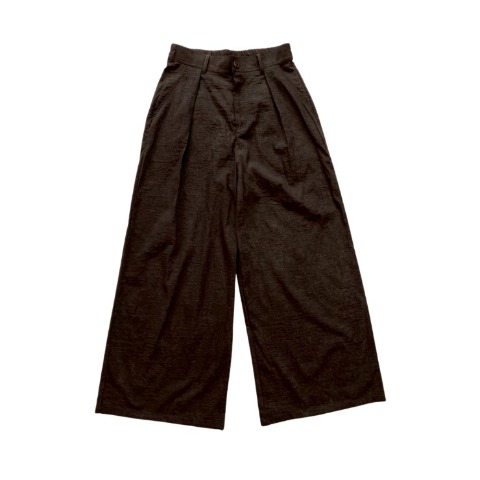 レディース　サテンストレートパンツ(hideka・高身長さん)