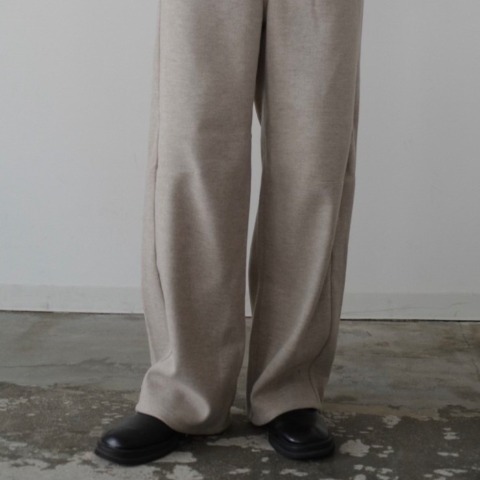 レディース　ニットカーブパンツ(hideka)
