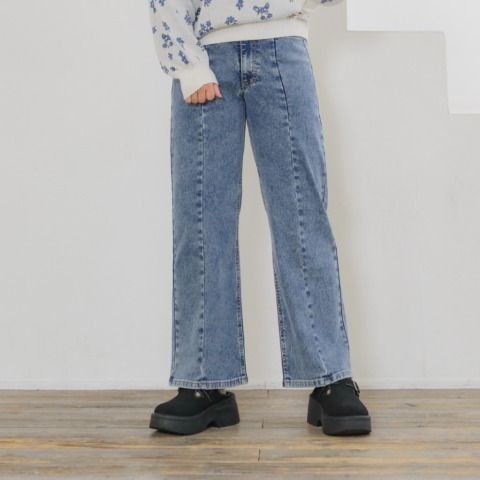 レディース　【低身長さん向け】裏起毛デニムパンツ（yuki×Taiyou）