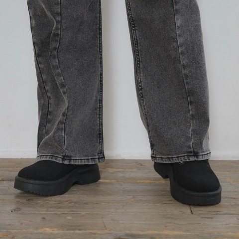 レディース　【低身長さん向け】裏起毛デニムパンツ（yuki×Taiyou）