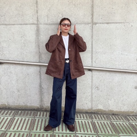レディース　カラーバレルパンツ（kaoru）