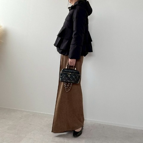 レディース　細コールテンタックワイドパンツ（misato）