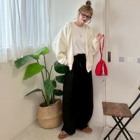 レディース　ボリュームコクーンパンツ（NON）