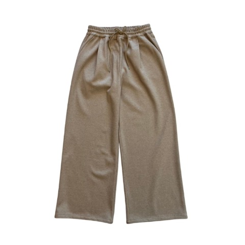 レディース　タックニットストレートパンツ（natsuki）