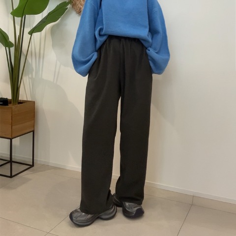 【高身長さん向け】レディース起毛ワイドパンツ（saori）