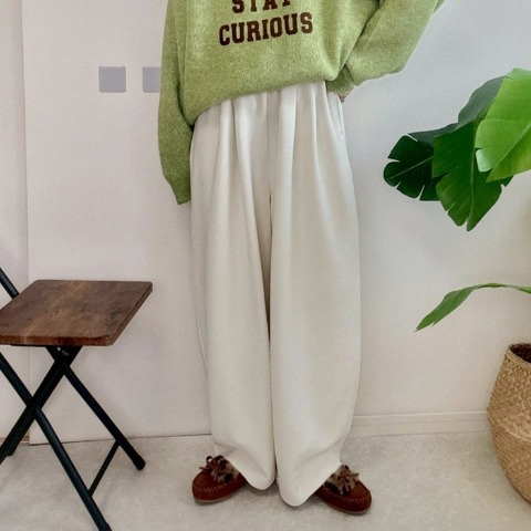 レディース　タックスウェットバレルパンツ（NON）