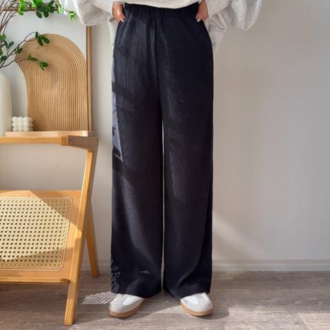 レディース　起毛リブパンツ（MAYO）