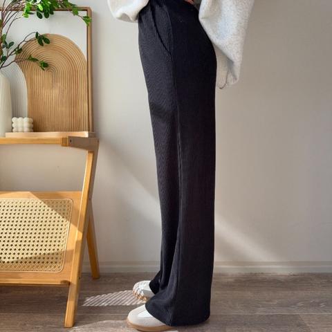 レディース　起毛リブパンツ（MAYO）