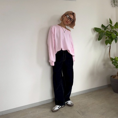 レディース　フロッキーデニムパンツ（anna）