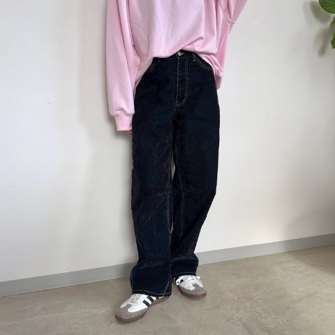 レディース　フロッキーデニムパンツ（anna）