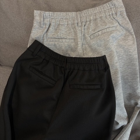 【低身長さん向け】レディース　刺繍ロゴタックスウェット（akaru）