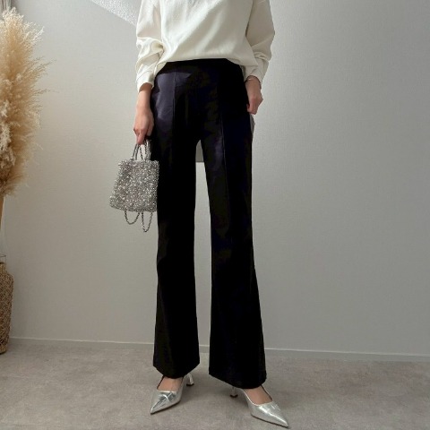 レディース　ストレッチフレアパンツ（misato）