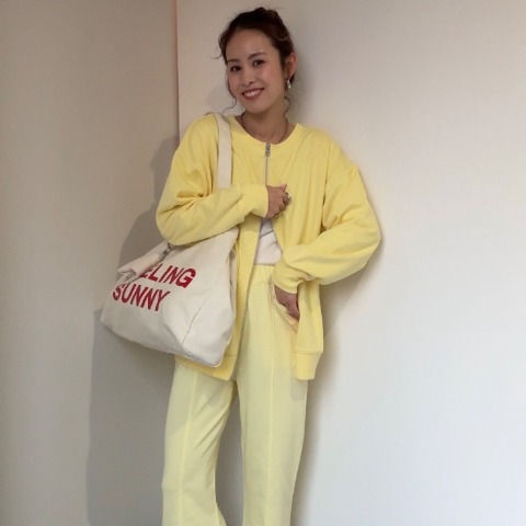 【高身長さん向け】レディース　カラーフレアパンツ（saori）