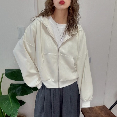 レディース　袖ボリュームダンボールカーディガン（NON）