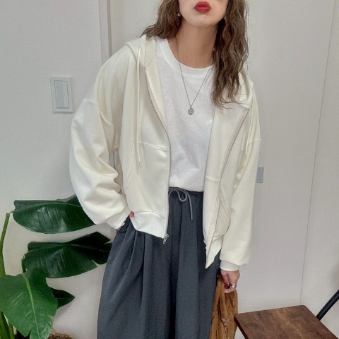 レディース　袖ボリュームダンボールカーディガン（NON）