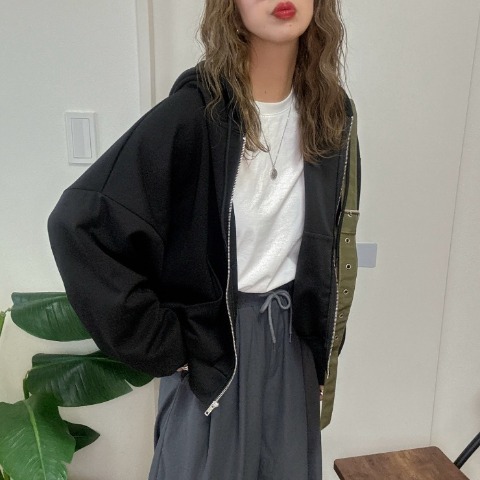 レディース　袖ボリュームダンボールカーディガン（NON）