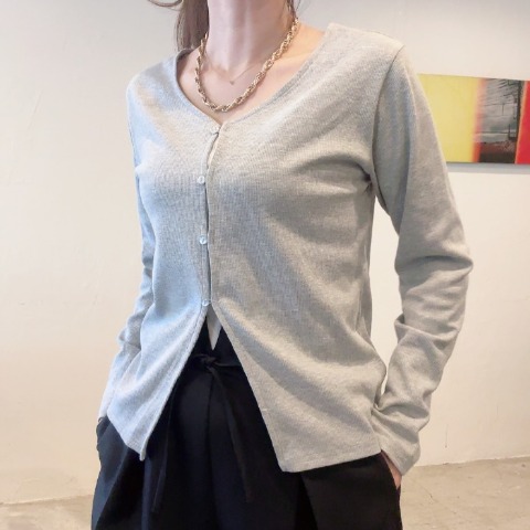 レディース　2WAY Vネックカーディガン（chico）