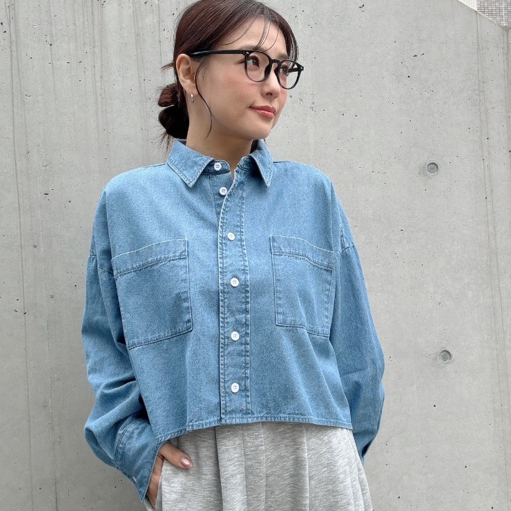 レディース デニムシャツ （ATSUKO） | しまむら | しまむらパーク