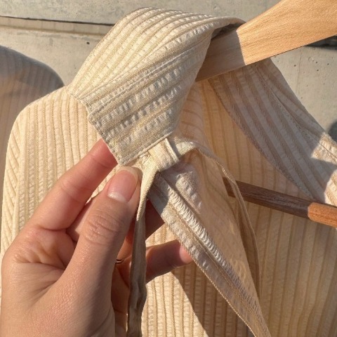 レディース　マルチウェイストライプシャツ（TOMO）